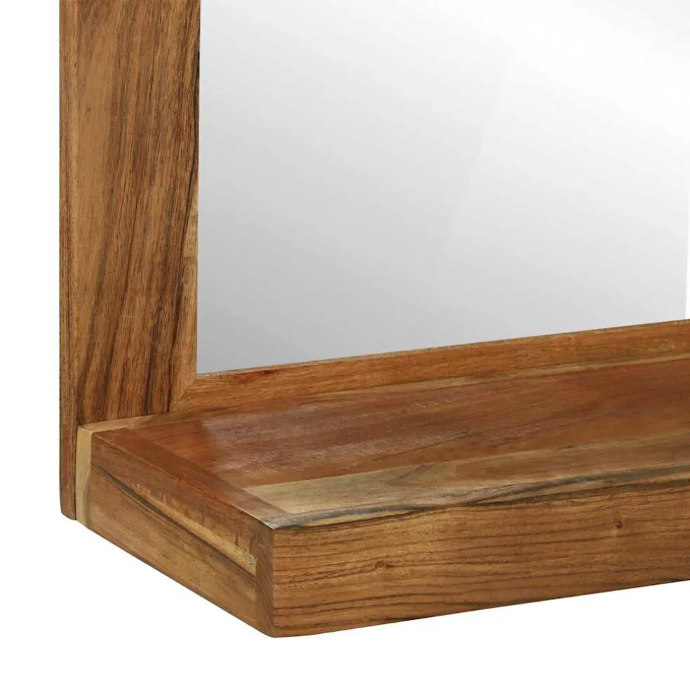vidaXL Badkamer Spiegel Bruin 50 x 22 x 70 cm Massief Acaciahout