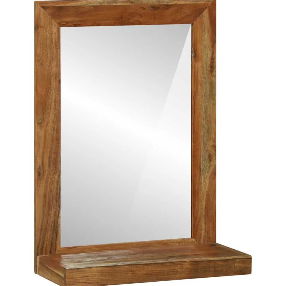vidaXL Badkamer Spiegel Bruin 50 x 22 x 70 cm Massief Acaciahout