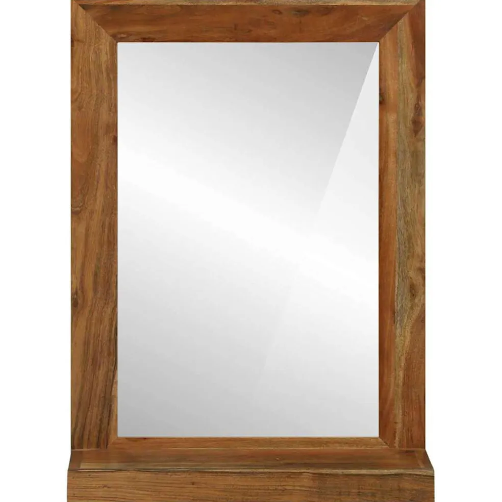 vidaXL Badkamer Spiegel Bruin 50 x 22 x 70 cm Massief Acaciahout