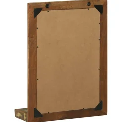 vidaXL Badkamer Spiegel Bruin 50 x 22 x 70 cm Massief Gerecycled Hout