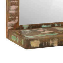 vidaXL Badkamer Spiegel Bruin 50 x 22 x 70 cm Massief Gerecycled Hout