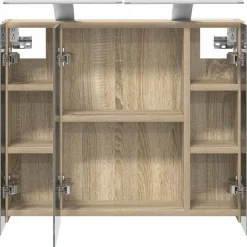 vidaXL Badkamer spiegelkast Sonoma Eiken 60 x 14,5 x 50 cm