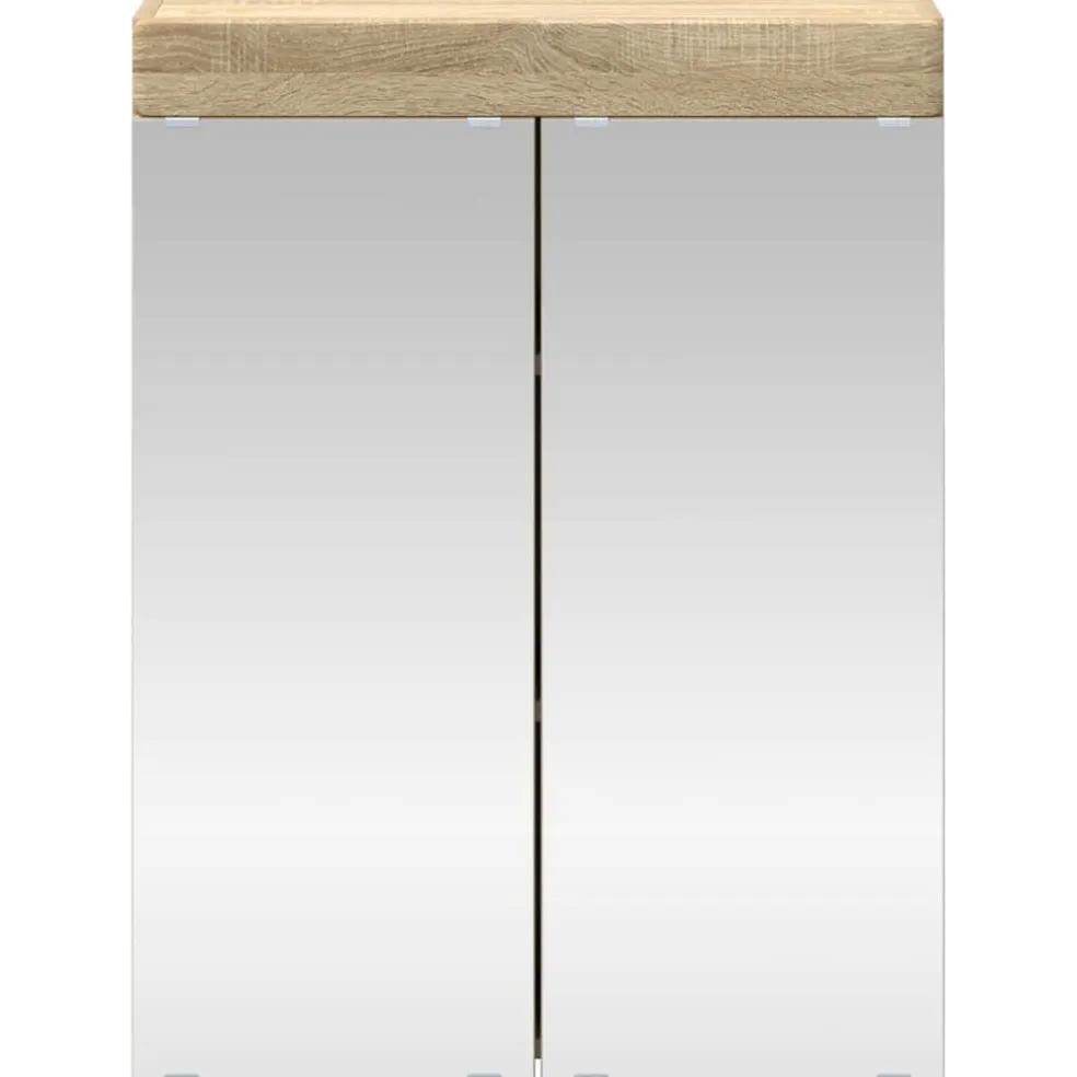 vidaXL Badkamer spiegelkast TULUM Sonoma Eiken 60 x 16,5 x 78 cm