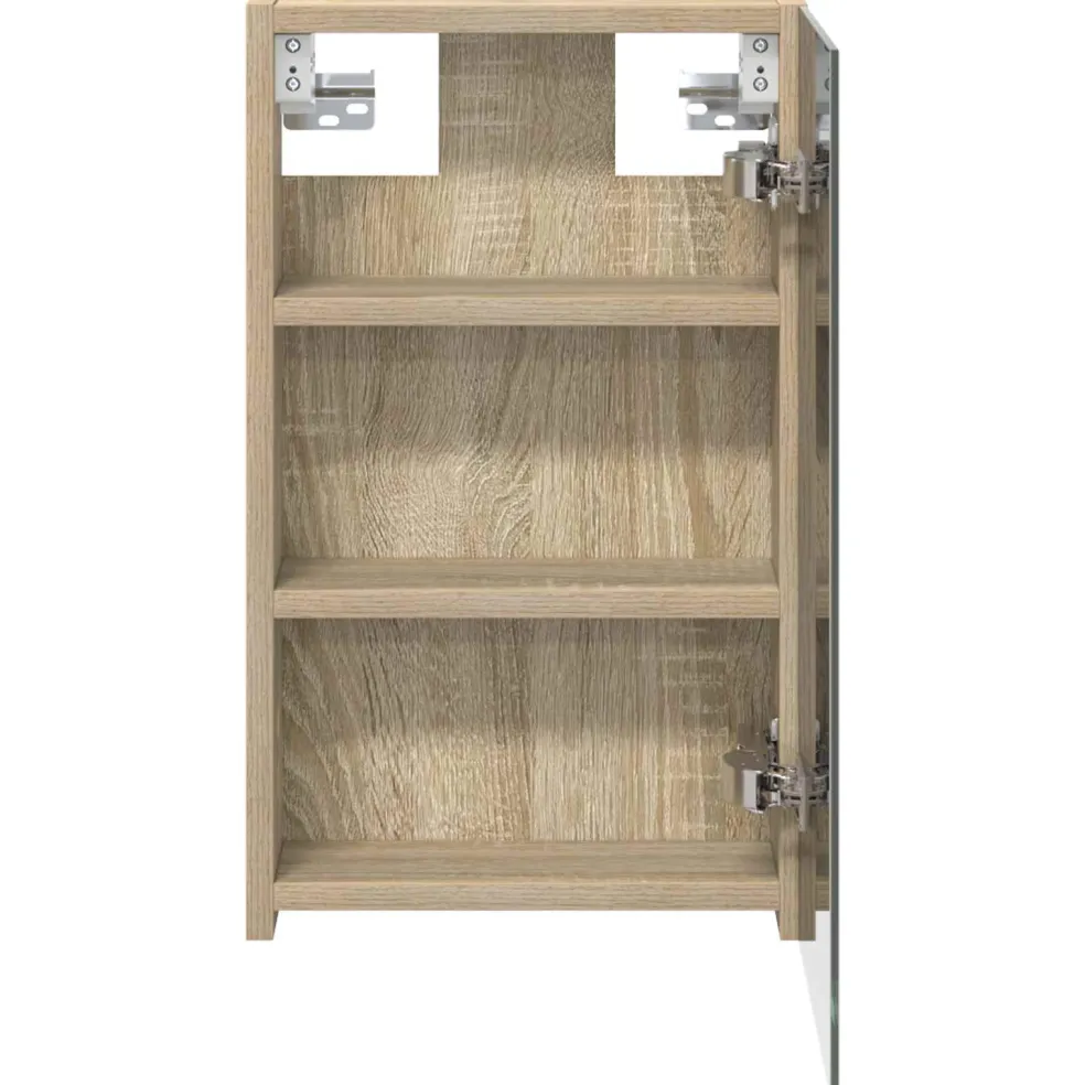 vidaXL Badkamer spiegelkast Sonoma Eiken 30 x 10,5 x 50 cm