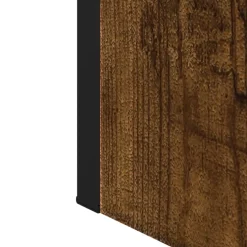 vidaXL Badkamerspiegelkast 60x16x60 cm bewerkt hout gerookt eikenkleur