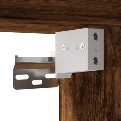 vidaXL Badkamerspiegelkast 60x16x60 cm bewerkt hout gerookt eikenkleur