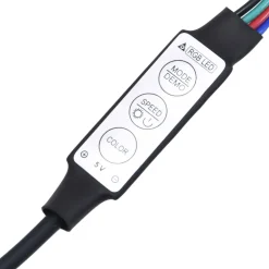 vidaXL Badkamerspiegel LED 40x8,5x37 cm acryl sonoma eikenkleurig