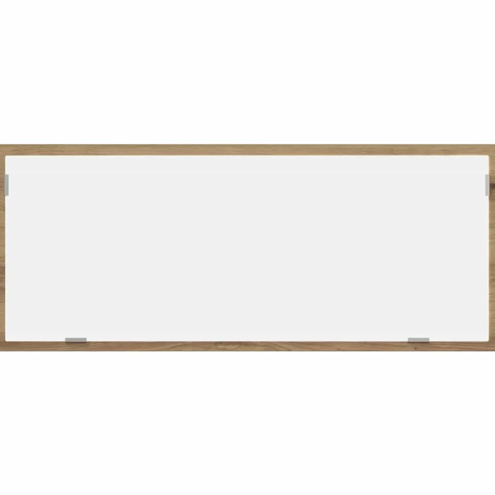vidaXL Badkamerspiegel LED 100x8,5x37 cm bewerkt hout artisanaal eiken