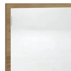 vidaXL Badkamerspiegel LED 100x8,5x37 cm bewerkt hout artisanaal eiken