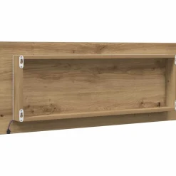 vidaXL Badkamerspiegel LED 100x8,5x37 cm bewerkt hout artisanaal eiken