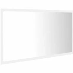 vidaXL Badkamerspiegel LED 80x8,5x37 cm acryl wit