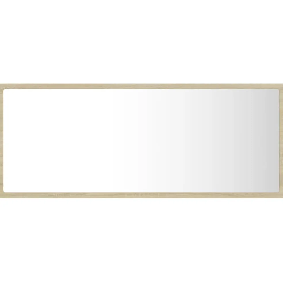 vidaXL Badkamerspiegel LED 100x8,5x37 cm acryl sonoma eikenkleurig
