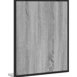 vidaXL Badkamerspiegel met schap 50x12x60 cm hout grijs sonoma eiken