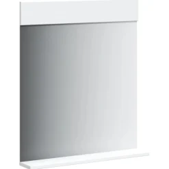 vidaXL Badkamerspiegel met schap BERG 60x12x70 cm massief hout wit