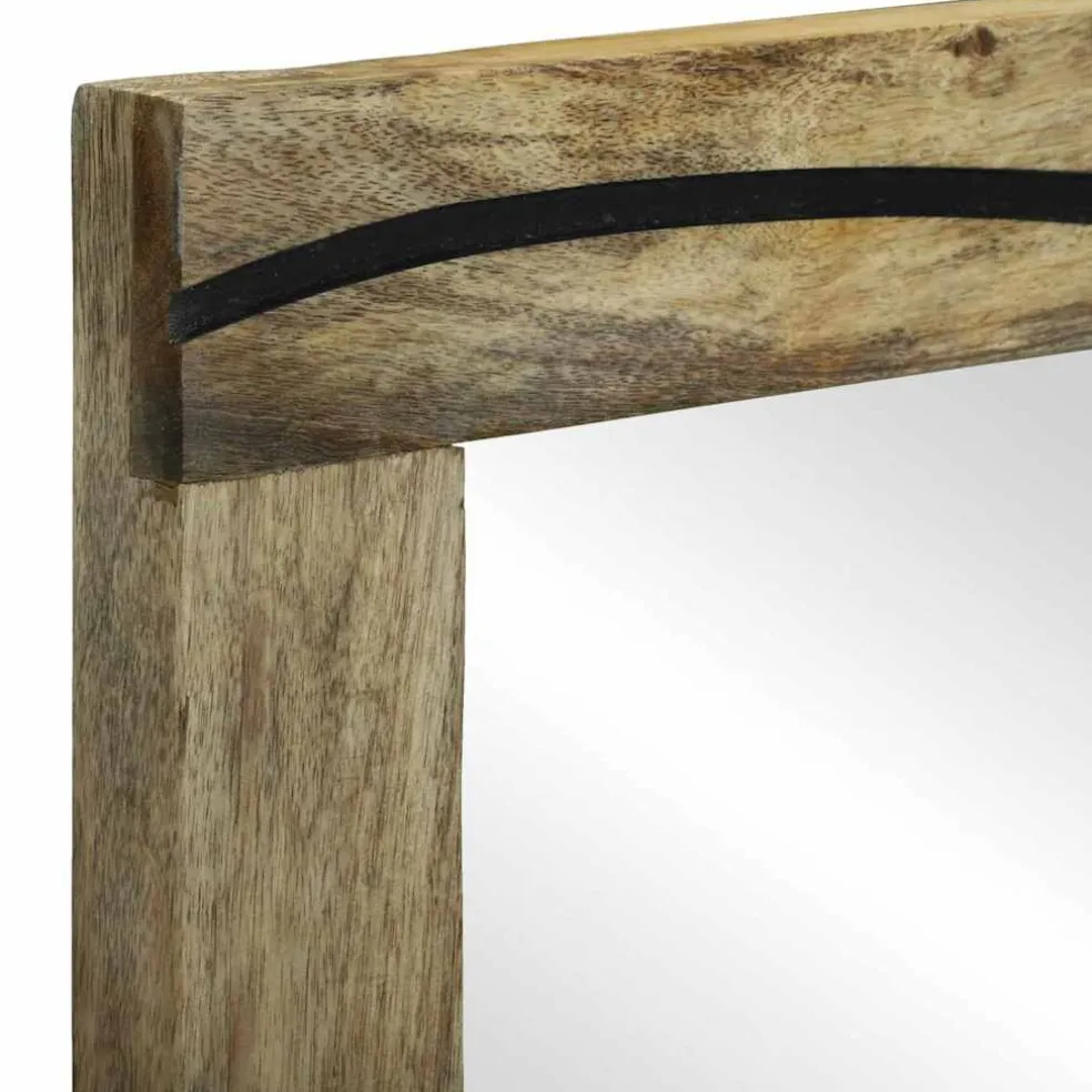 vidaXL Badkamer Spiegel Naturel 50 x 2,5 x 70 cm Rechthoekig