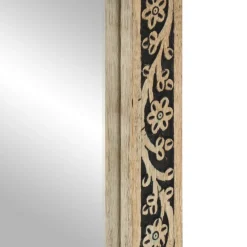 vidaXL Badkamerspiegel 50x70x2,5 cm massief mangohout en glas
