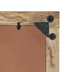 vidaXL Badkamerspiegel 50x70x2,5 cm massief mangohout en glas