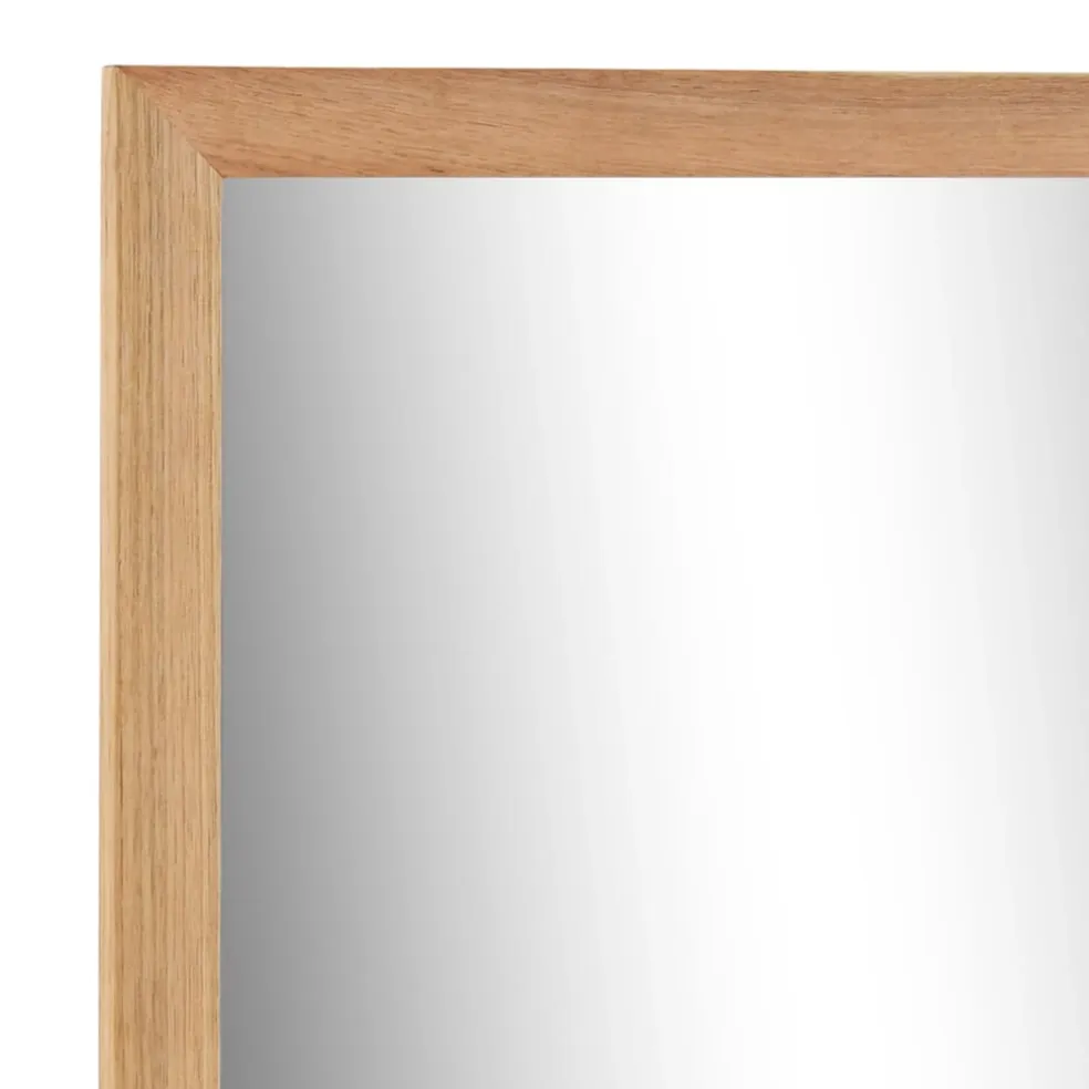 vidaXL Badkamerspiegel 60x12x62 massief walnotenhout