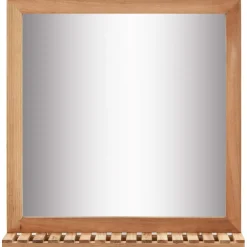 vidaXL Badkamerspiegel 60x12x62 massief walnotenhout