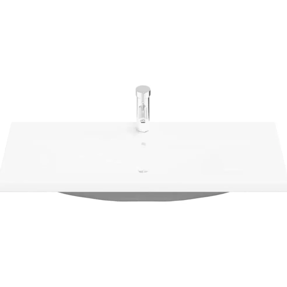 vidaXL Badkamertenk te kast Zwart Eiken 100 x 39 x 62 cm Bewerkt hout