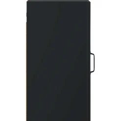 vidaXL Badkamer wandkast HAARLEM Zwart 30 x 31 x 59 cm Bewerkt hout