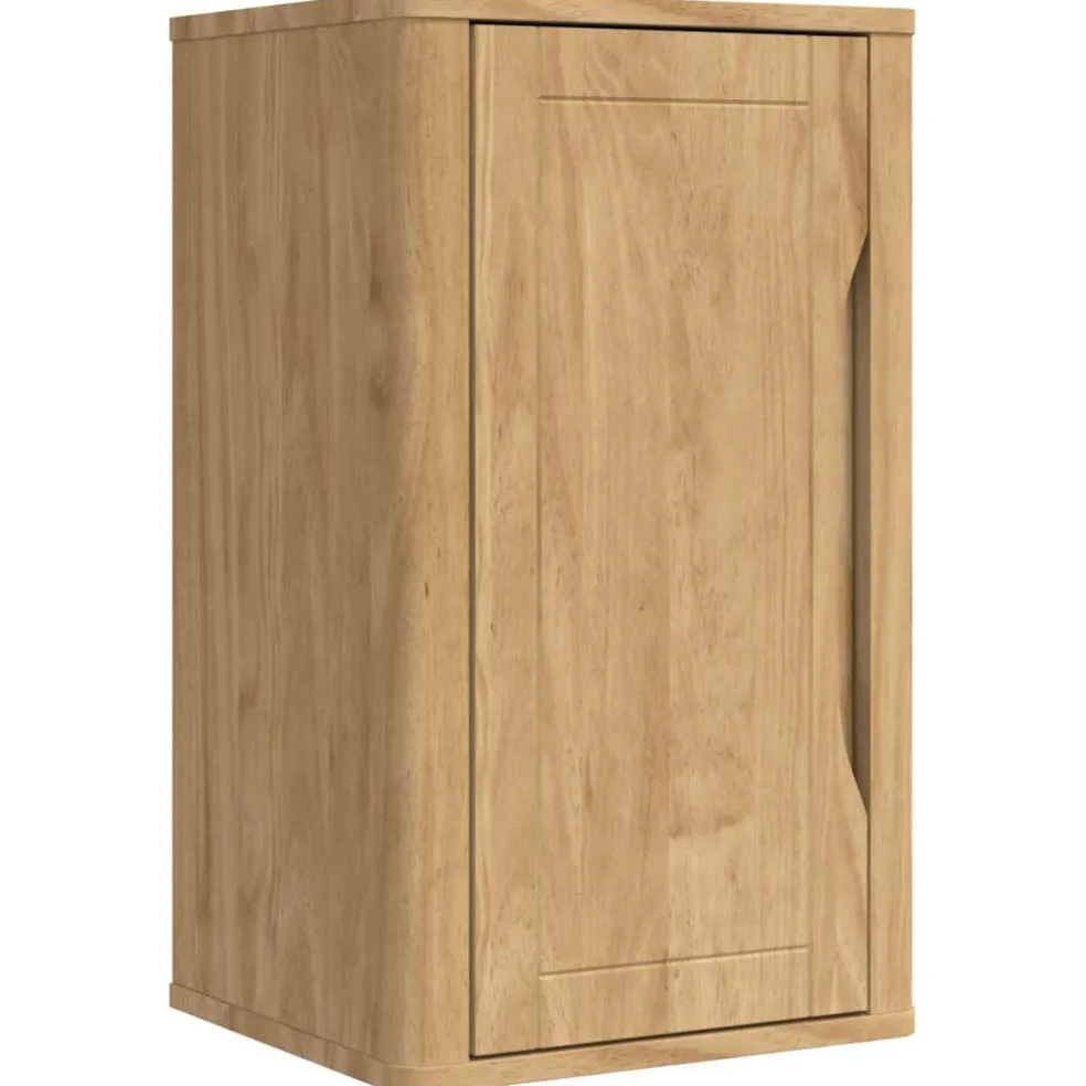 vidaXL Badkamer wandkast met plank FLORO Wasbruin 35 x 30 x 60 cm