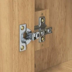 vidaXL Badkamer wandkast met plank FLORO Wasbruin 35 x 30 x 60 cm