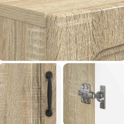 vidaXL Badkamer wandkast UTRECHT Sonoma Eiken 30 x 31 x 59 cm