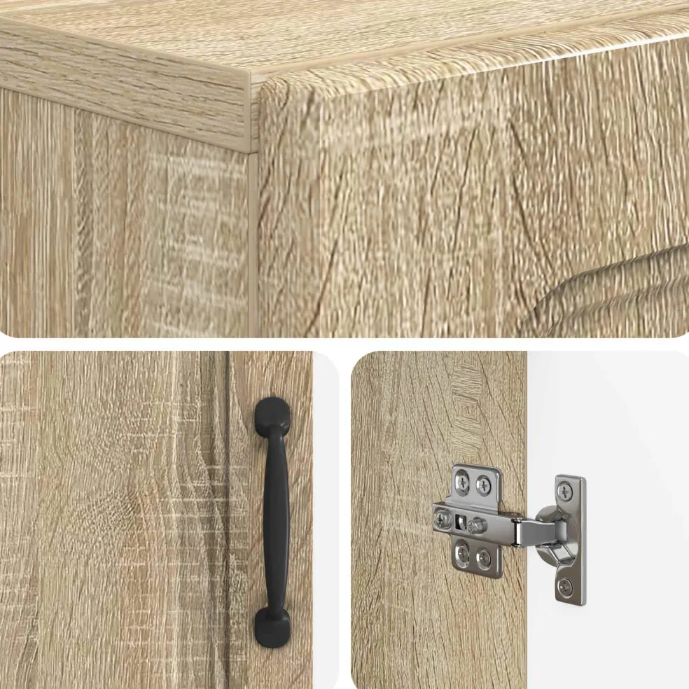 vidaXL Badkamer wandkast UTRECHT Sonoma Eiken 30 x 31 x 59 cm