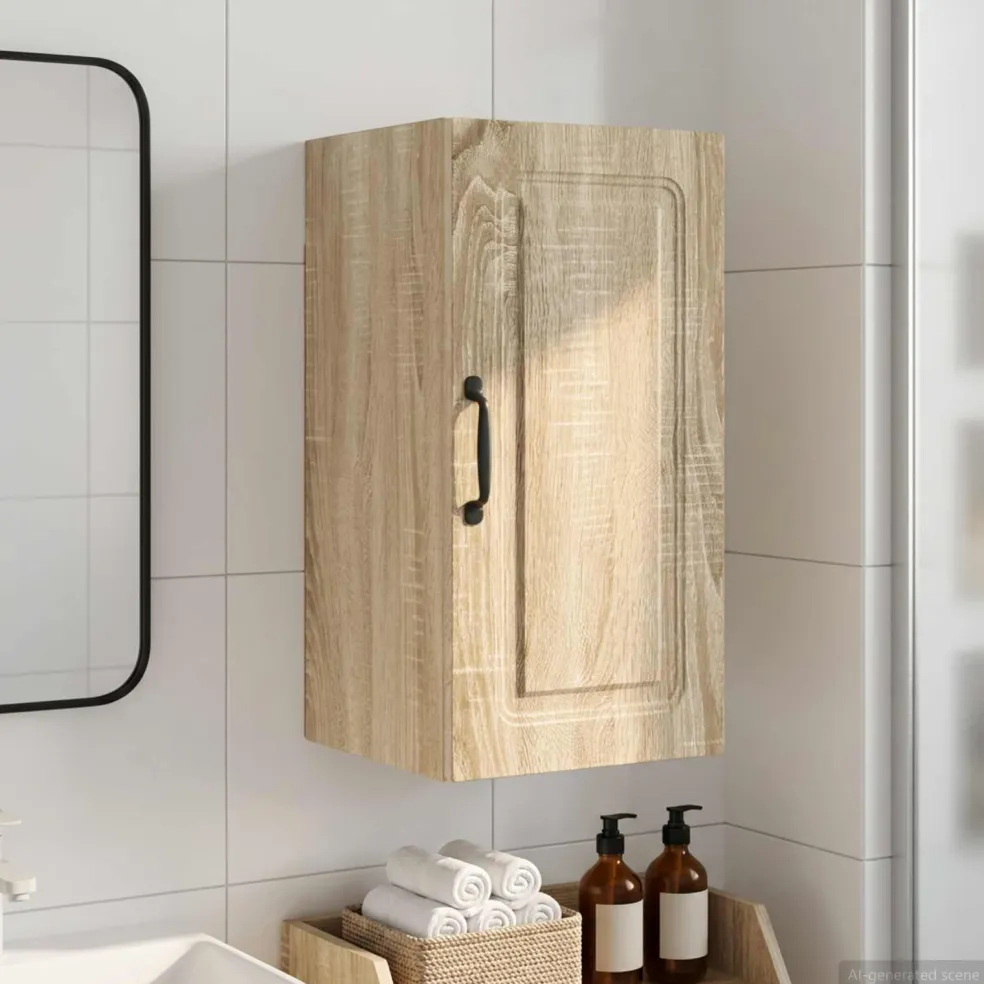 vidaXL Badkamer wandkast UTRECHT Sonoma Eiken 30 x 31 x 59 cm