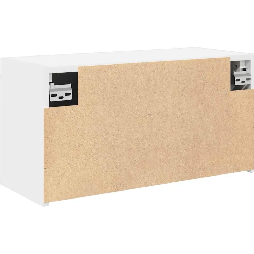 vidaXL Badkamerwandkast 60x25x30 cm bewerkt hout wit