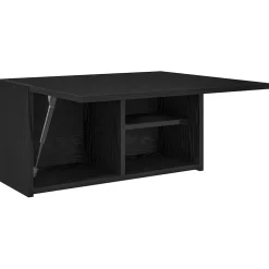 vidaXL Badkamerwandkast 60x25x30 cm bewerkt hout zwart