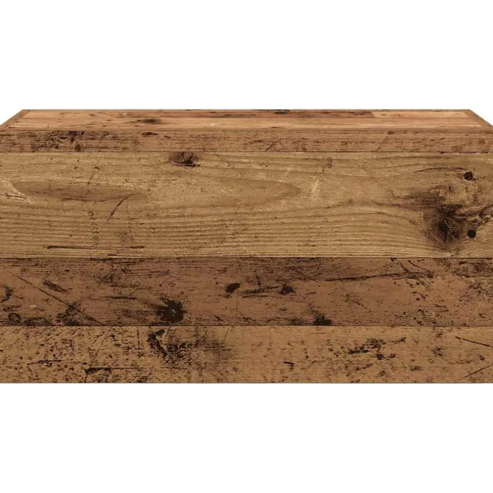vidaXL Badkamerwandkast 60x25x30 cm bewerkt hout oud houtkleurig