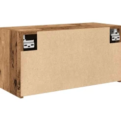 vidaXL Badkamerwandkast 60x25x30 cm bewerkt hout oud houtkleurig