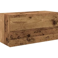 vidaXL Badkamerwandkast 60x25x30 cm bewerkt hout oud houtkleurig