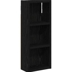 vidaXL Badkamer wandkast Zwarte Eik 20 x 10 x 50 cm Geconstrueerd hout