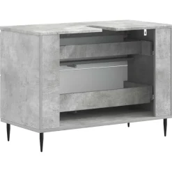vidaXL Badkamer wastafelkast ZWOLLE Betongrijs 82 x 41 x 58,5 cm