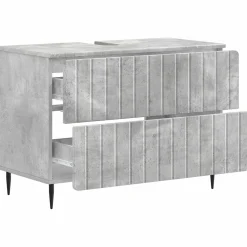 vidaXL Badkamer wastafelkast ZWOLLE Betongrijs 82 x 41 x 58,5 cm