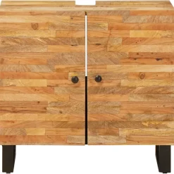 vidaXL Badkamer wastafelkast Naturel 62 x 33 x 58 cm