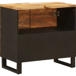 vidaXL Badkamer wastafelkast Naturel 62 x 33 x 58 cm