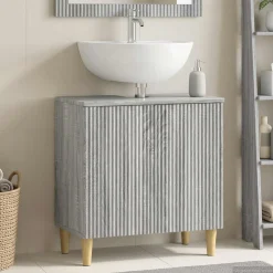 vidaXL Badkamer wastafelkast ARNHEM Grijs Sonoma 59,5 x 31,5 x 59 cm