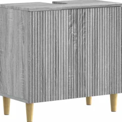 vidaXL Badkamer wastafelkast ARNHEM Grijs Sonoma 59,5 x 31,5 x 59 cm