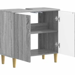 vidaXL Badkamer wastafelkast ARNHEM Grijs Sonoma 59,5 x 31,5 x 59 cm