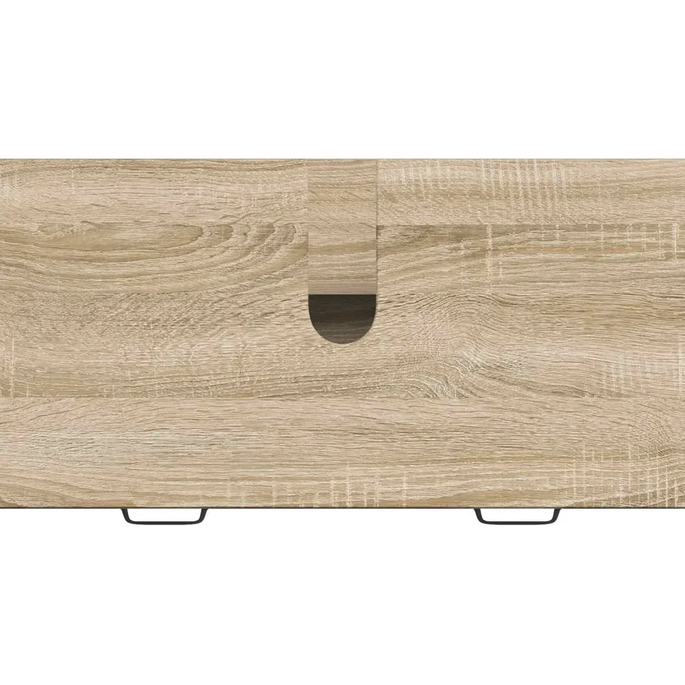vidaXL Badkamer wastafelkast HAARLEM Sonoma Eiken 82 x 41 x 58,5 cm