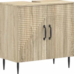 vidaXL Badkamer wastafelkast HAARLEM Sonoma Eiken 59,5 x 31,5 x 59 cm