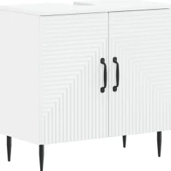 vidaXL Badkamer wastafelkast HAARLEM Wit 59,5 x 31,5 x 59 cm