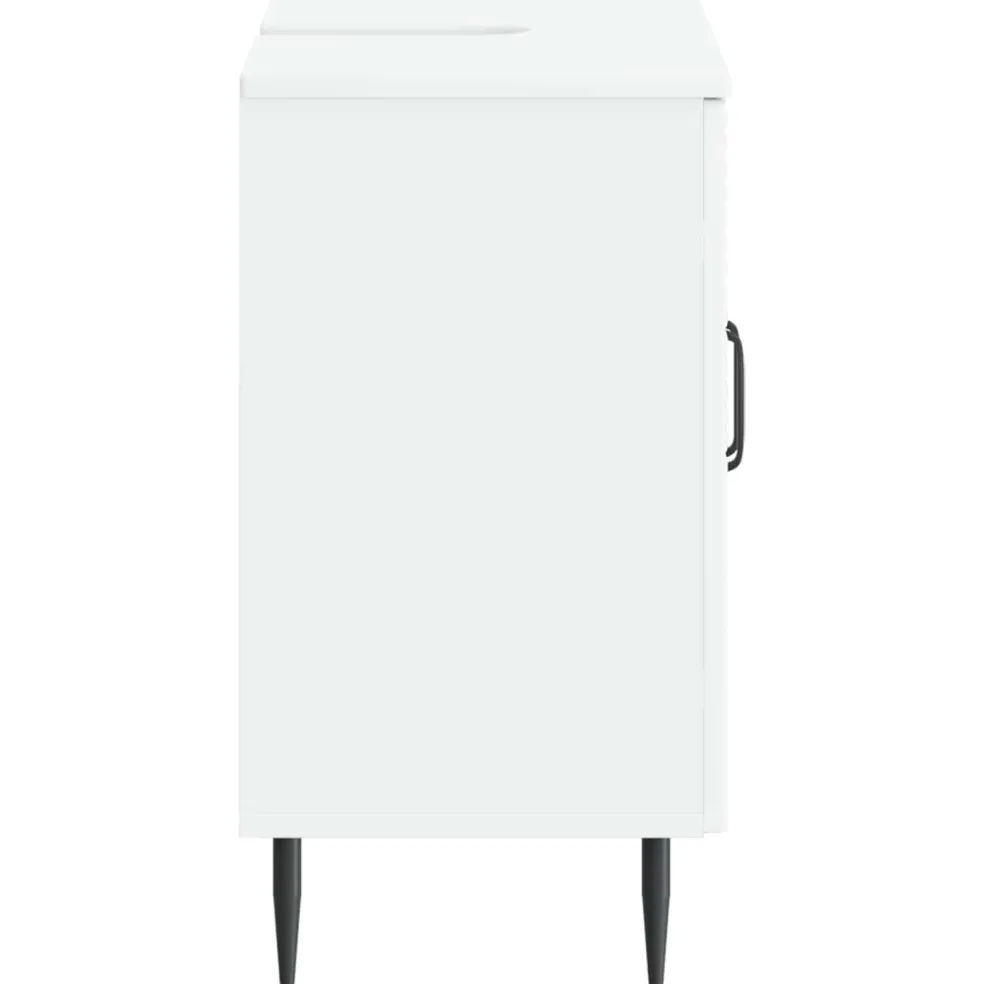 vidaXL Badkamer wastafelkast HAARLEM Wit 59,5 x 31,5 x 59 cm