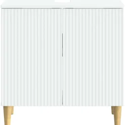 vidaXL Badkamer wastafelkast ARNHEM Wit 59,5 x 31,5 x 59 cm