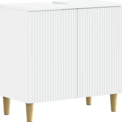 vidaXL Badkamer wastafelkast ARNHEM Wit 59,5 x 31,5 x 59 cm