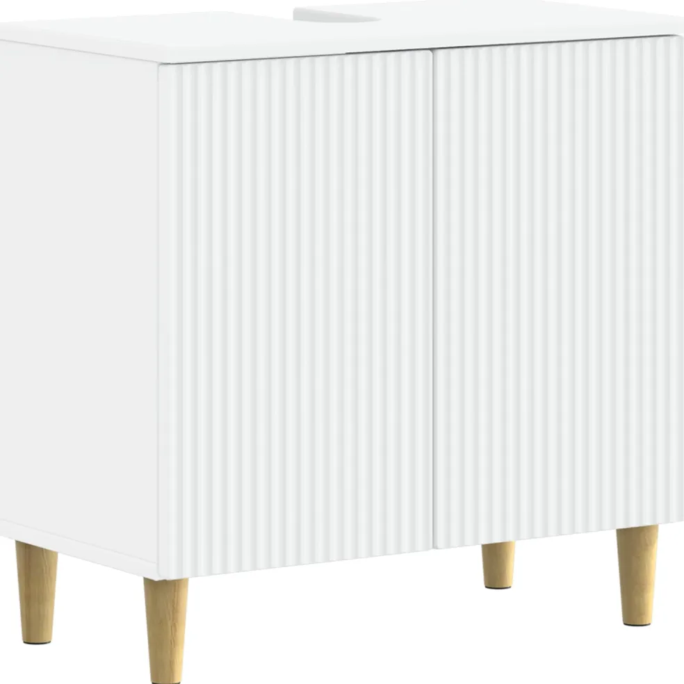 vidaXL Badkamer wastafelkast ARNHEM Wit 59,5 x 31,5 x 59 cm
